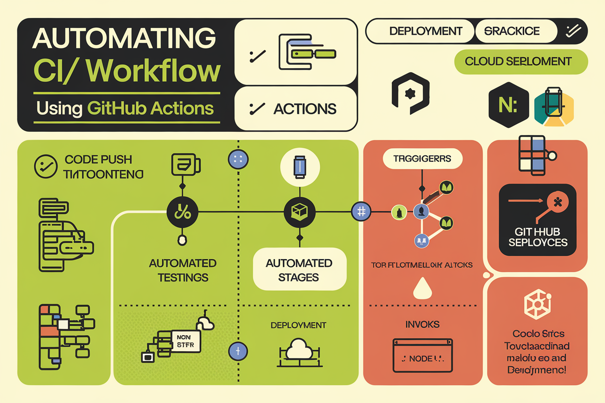 Learn how to automate your CI/CD workflows using GitHub Actions. This guide covers the basics of setting up your first workflow, running tests, and deploying applications, along with the benefits of using GitHub Actions for continuous integration and deployment.