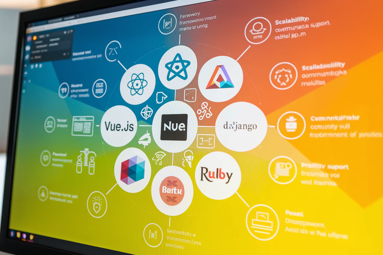 Discover the essential factors to consider when selecting a web development framework for your project. Explore popular frameworks and their unique features to make an informed choice.