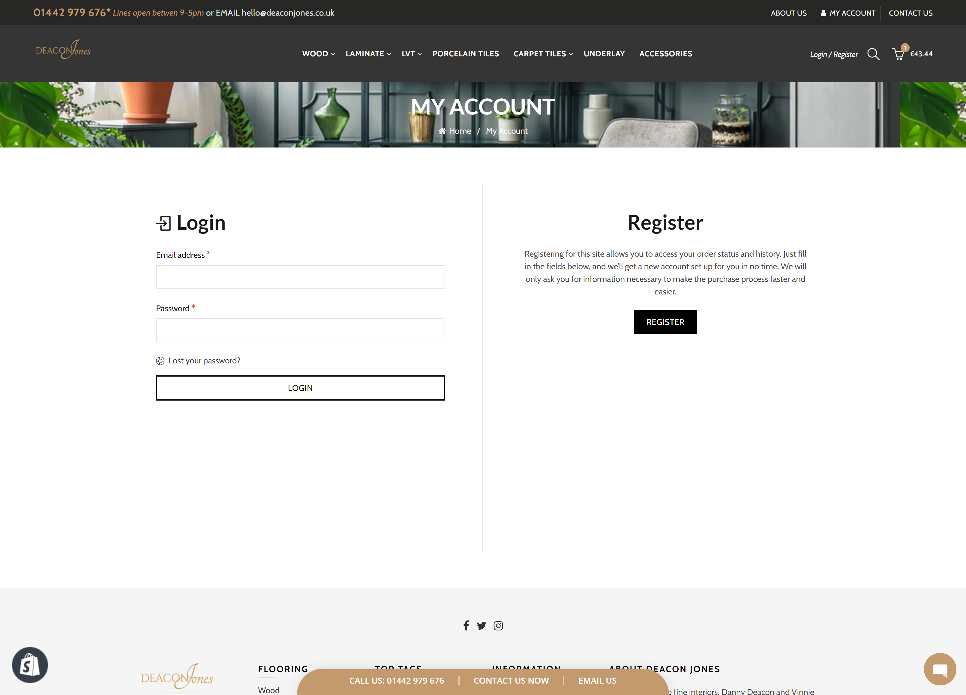 Deacon Jones Login Page Design by Kainat Shafeeq