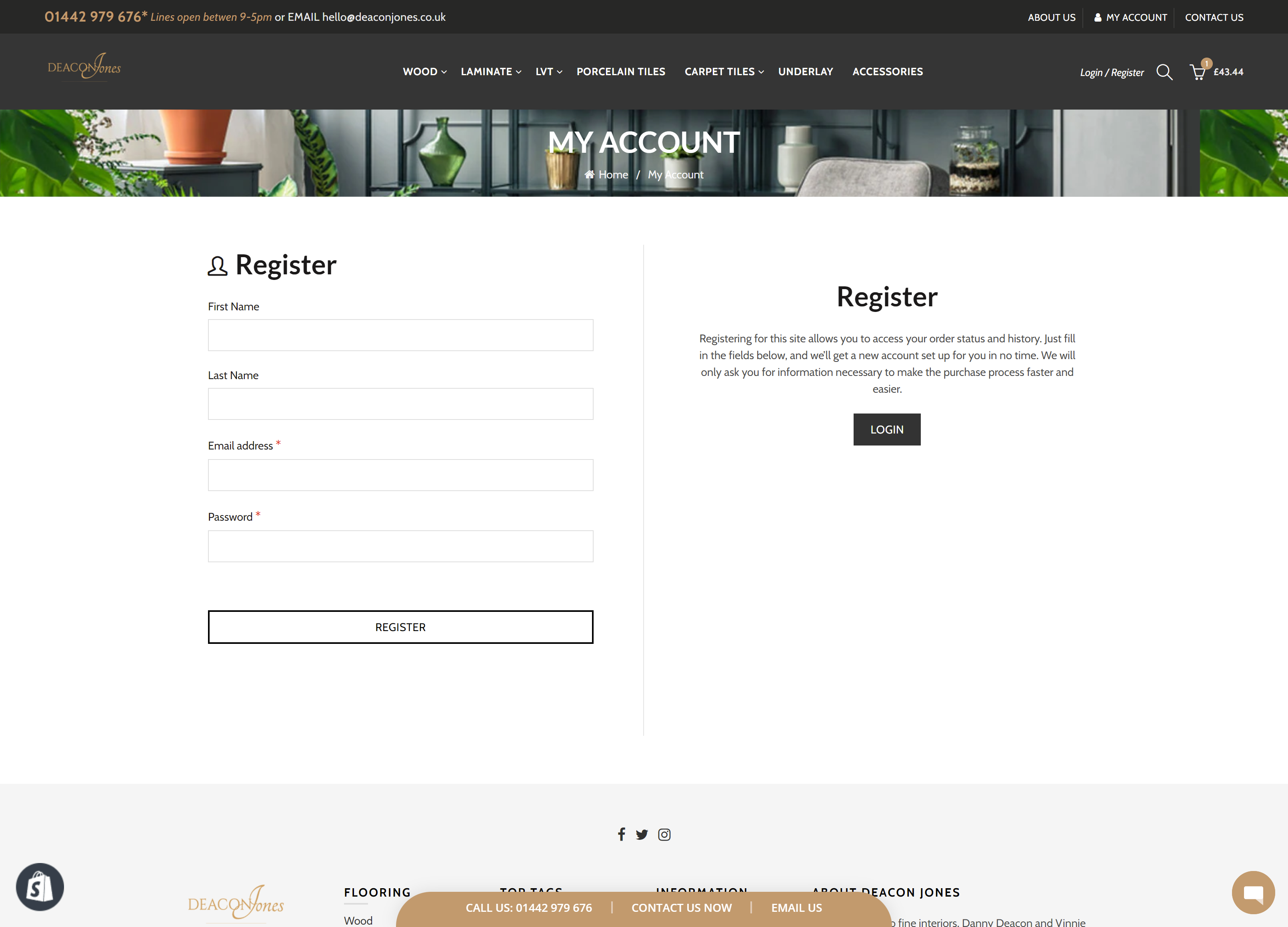 Deacon Jones Signup Page Design by Kainat Shafeeq